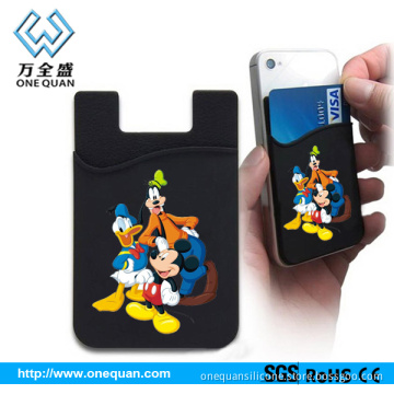 Colorful 3m phone card sets customized logo/carton busines mobile phone wallet